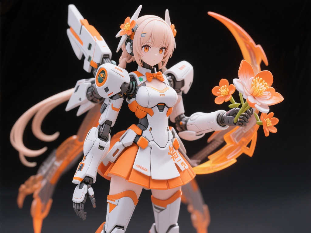 寿屋发布《机甲少女 Frame Arms Girl》全新祸月-橘花模型